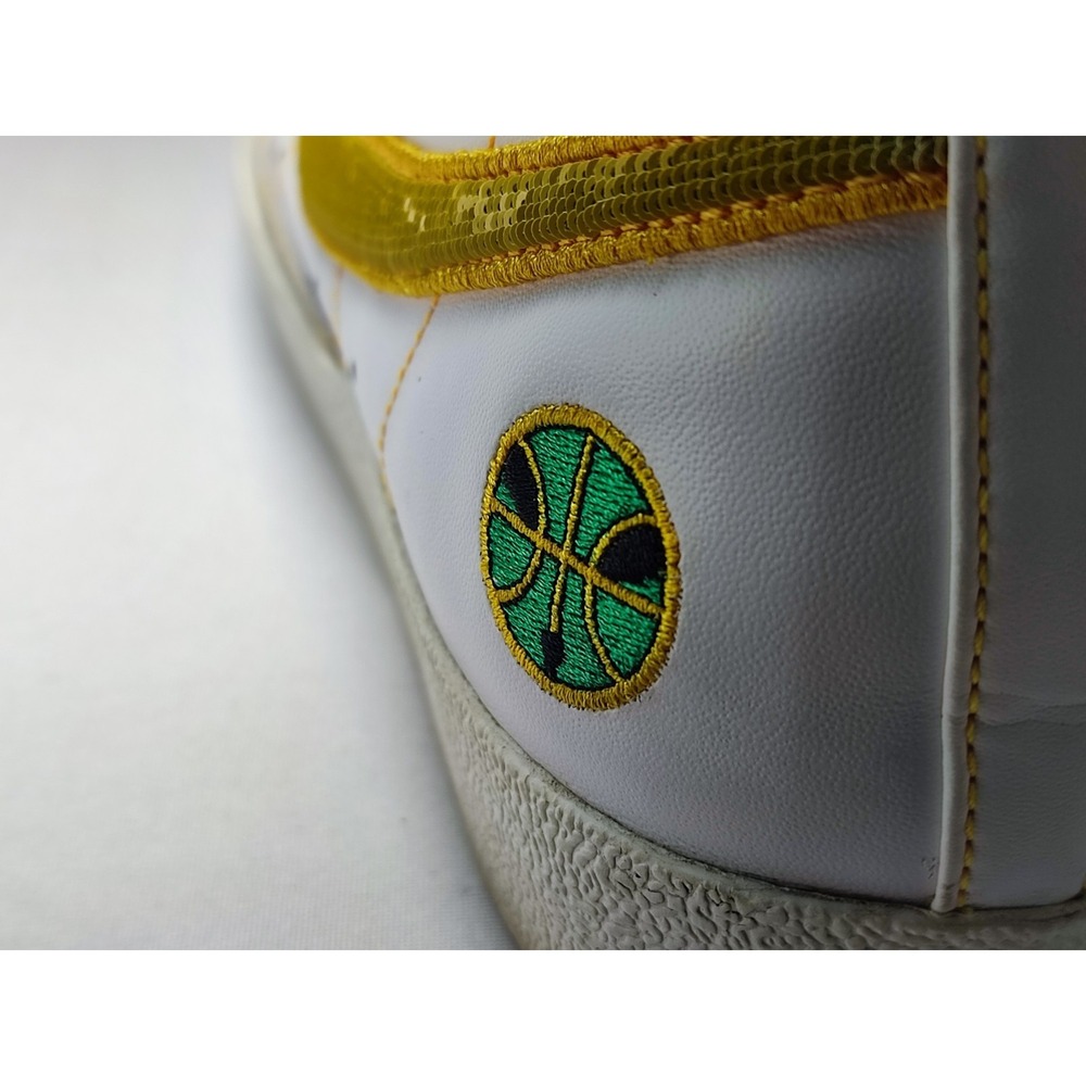 Nike Blazer Mid 77 Rayguns White Gold Sequin Swoosh Mens Size 11.5 - Picture 8 of 12